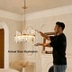 preview thumbnail 3 of 42, Casandra 5-light Drum Crystal Glass Chandelier - 18.5 inches in diameter x 16.5 inches H