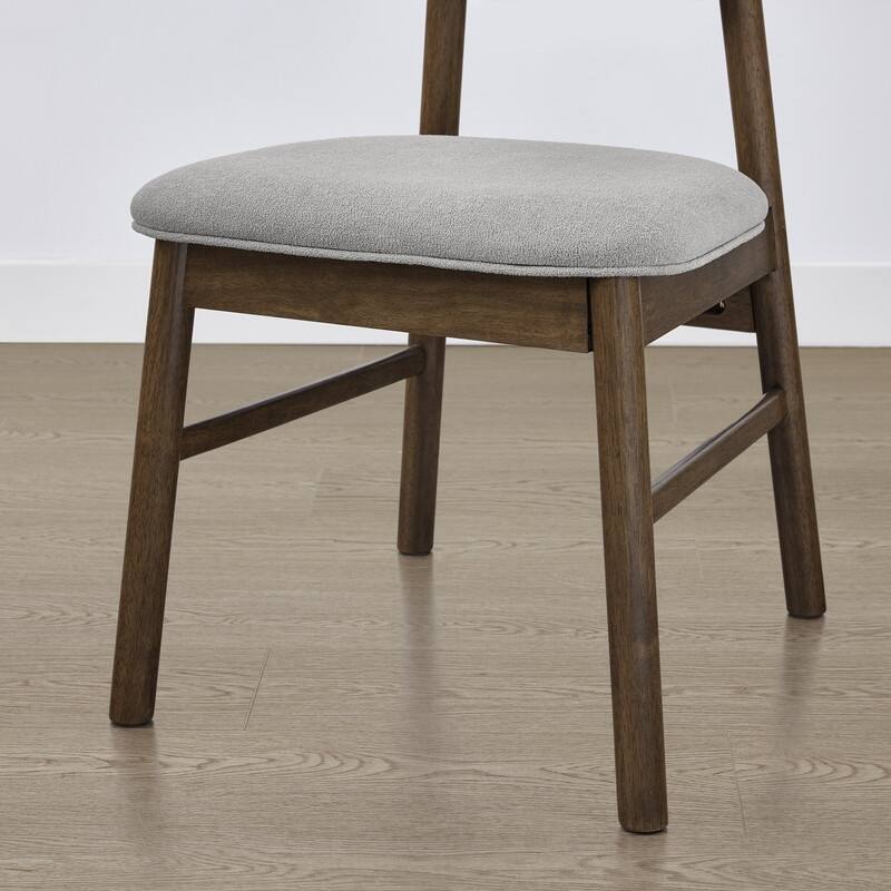 Spruce & Spring Extendable Dining Table Set with Upholstered Dining Chairs