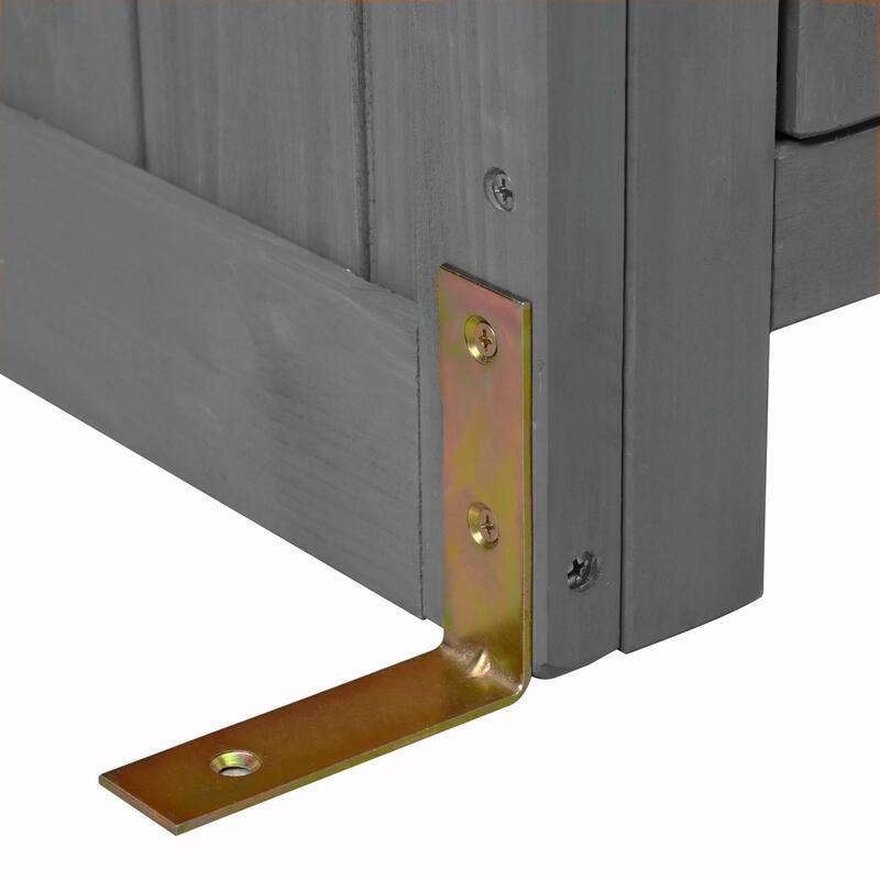 65-inch Garden Potting Bench - Fir Wood Workstation with Storage Shelf, Drawer