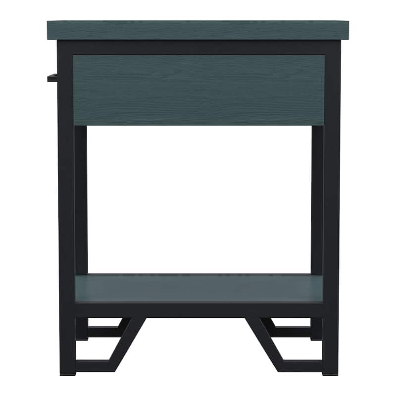 Mingard Rustic 20-inch Wood 1-Shelf and 1-Drawer Side Table by Furniture of America