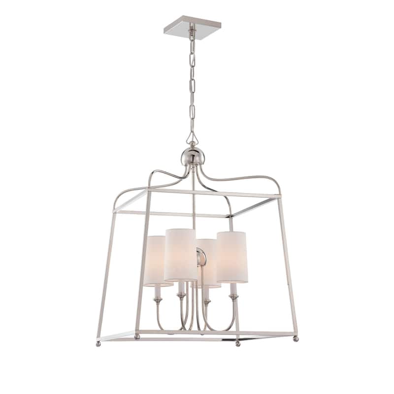Crystorama Lighting Group Sylvan 4 Light 21-1/2" Wide Cage Chandelier