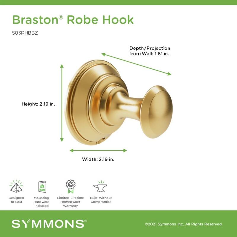 Symmons 583RH Braston Single Robe Hook