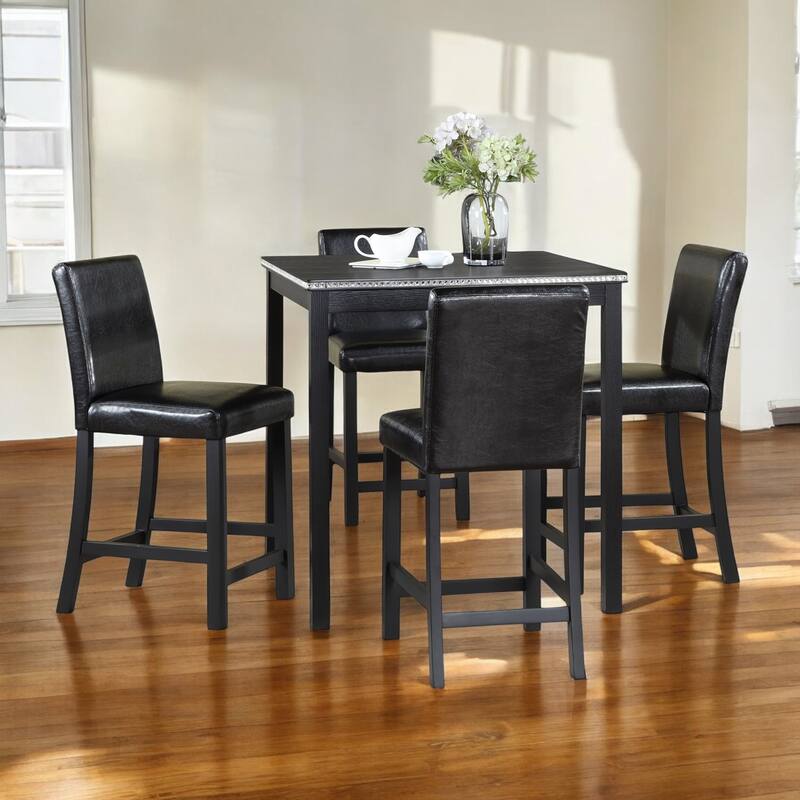 KISRAIS 5 Piece Counter Height Dining Set