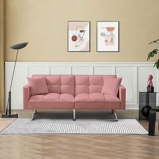Modern Tuft Futon Couch Sleeper Convertible Loveseat - Bed Bath ...