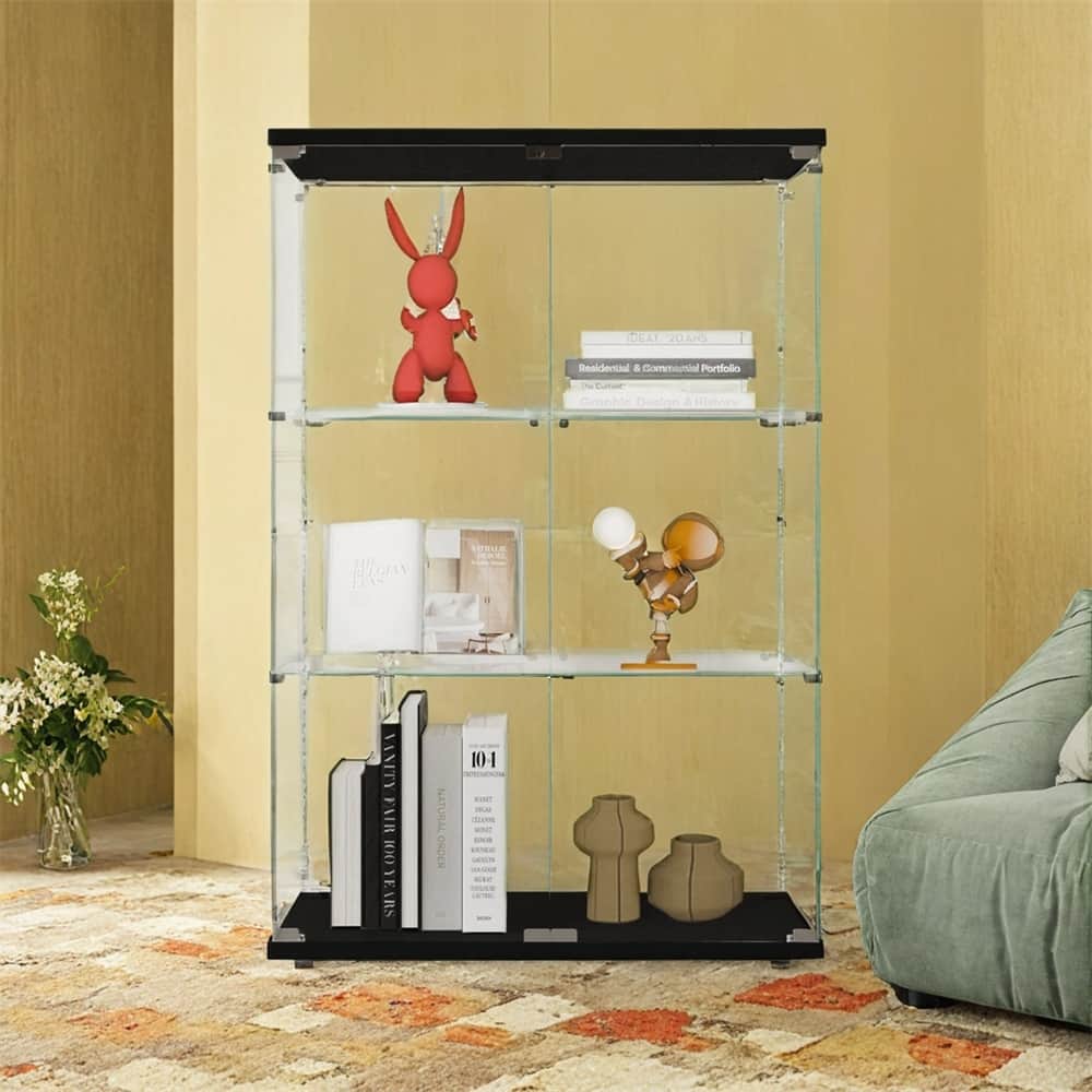 Tempered Glass Display Cabinet,Storage Cabinet,File Cabinet,with LED