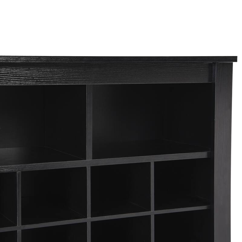 Sleek Design 24 Shoe Cubby Console