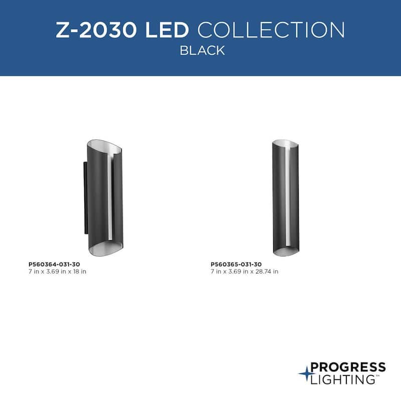 Progress Lighting P560365-30 Z-2030 29" Tall LED Outdoor Wall Sconce