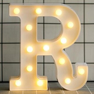 Luminous LED Letter Night Light English Alphabet Number Lamp Wedding ...
