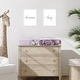 preview thumbnail 2 of 4, Sweet Jojo Designs Lavender Purple Boho Shabby Chic Floral Girl Changing Pad Cover Ivory Bohemian Vintage Garden Watercolor
