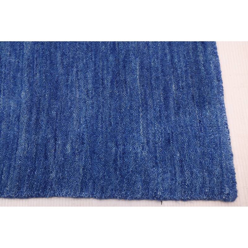 ECARPETGALLERY Hand Loomed Kashkuli Gabbeh Blue Wool Rug - 8'9 x 11'7