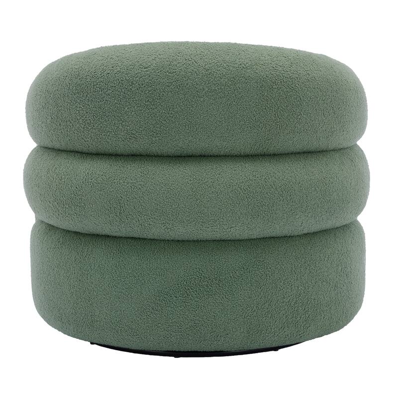 Upholstered Boucle Swivel Accent Chair