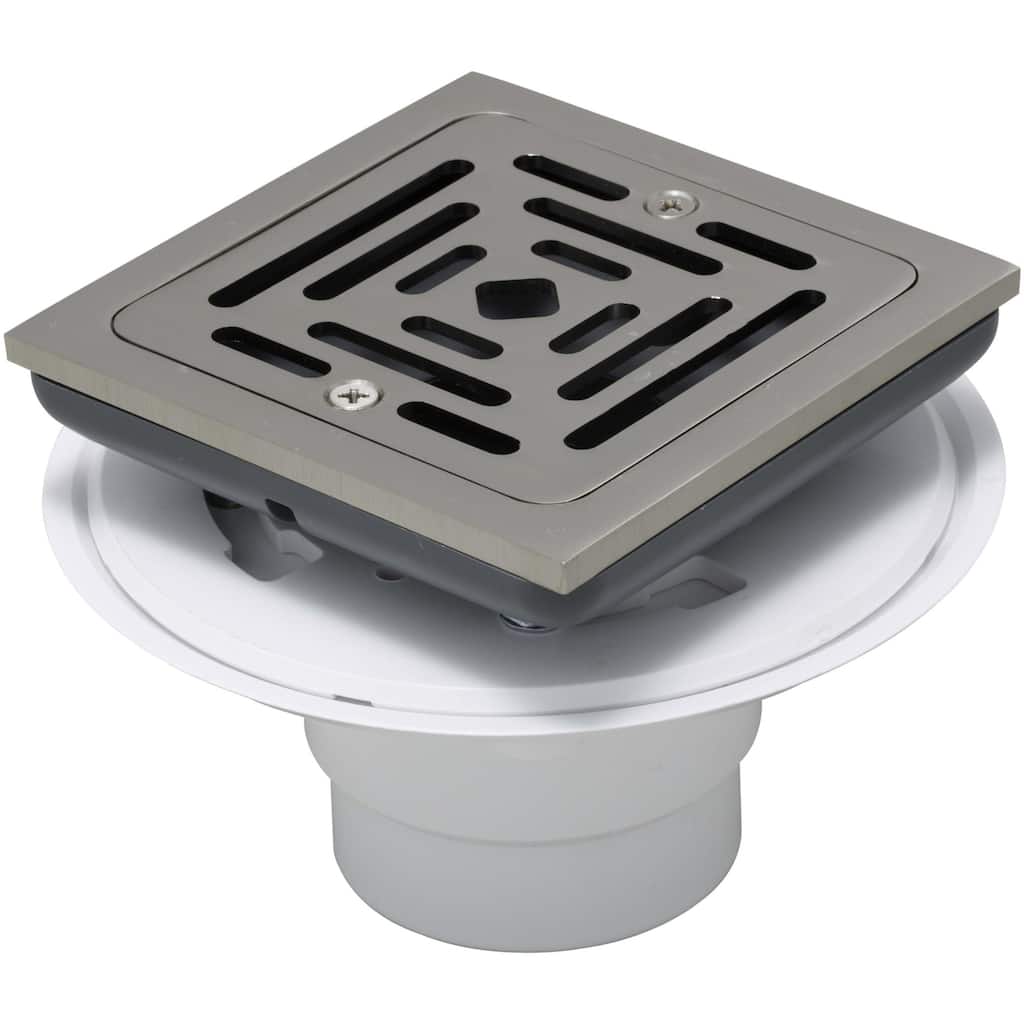 PROFLO PF607Z PVC 4-1/2" Square Shower Drain