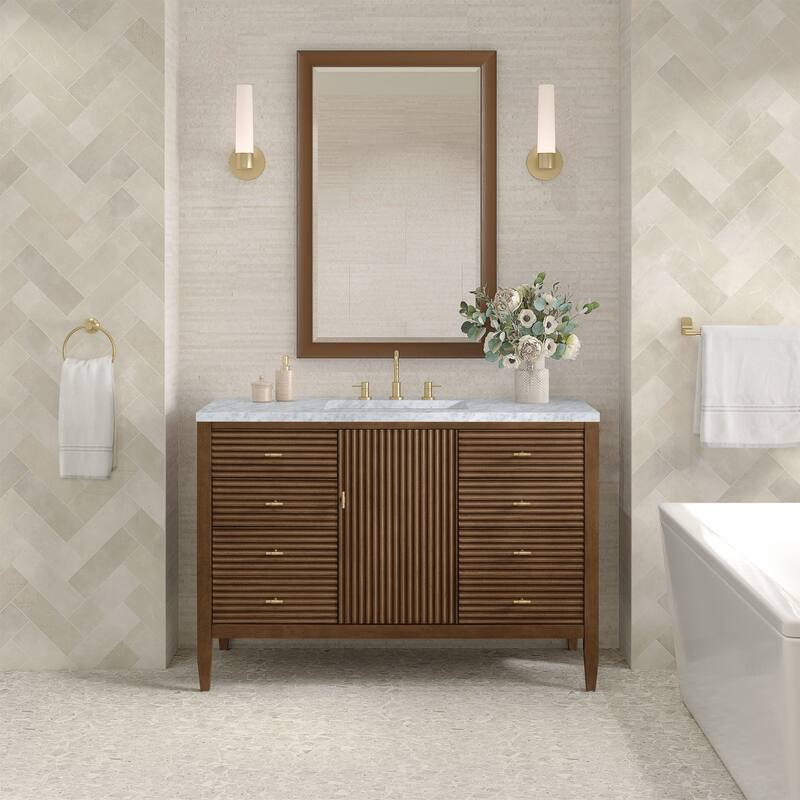 James Martin Vanities 485-V48-3CAR Myrrin 48" Single Basin Wood Vanity