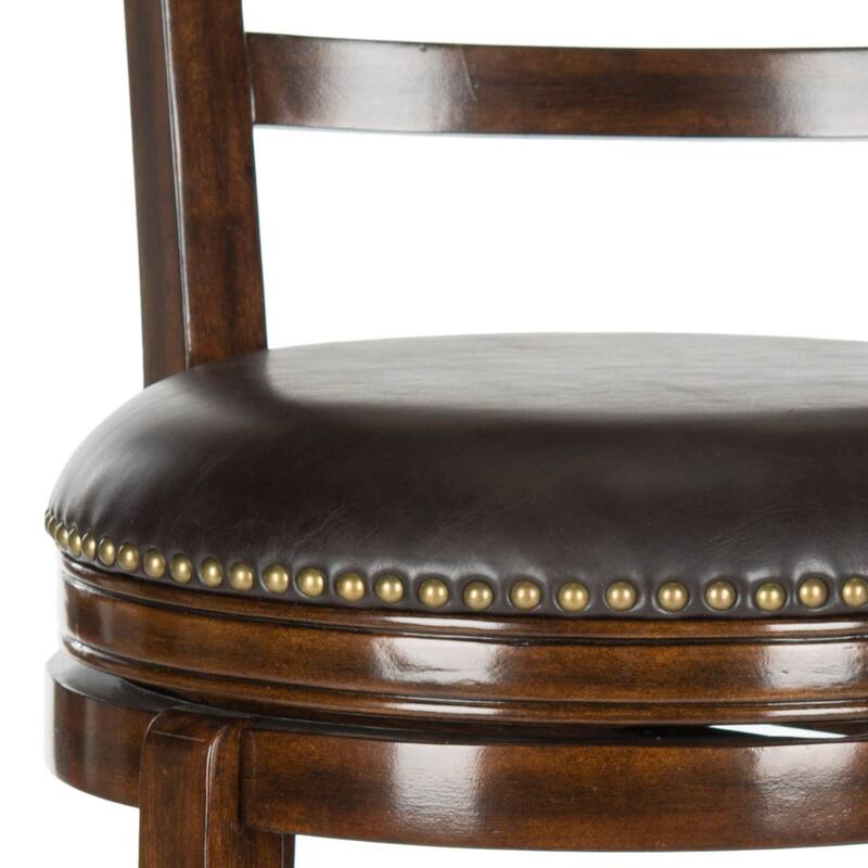 SAFAVIEH Vickey Walnut/ Brown 29-inch Bar Stool - 22" x 23.5" x 46" - 22Wx24Dx46H
