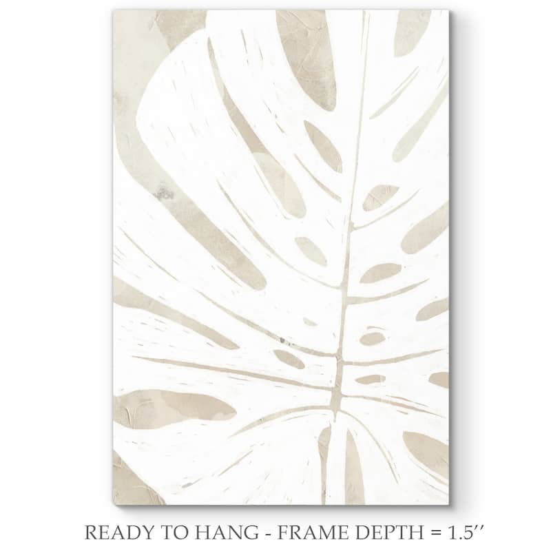 Linen Tropical Silhouette I -Premium Gallery Wrapped Canvas