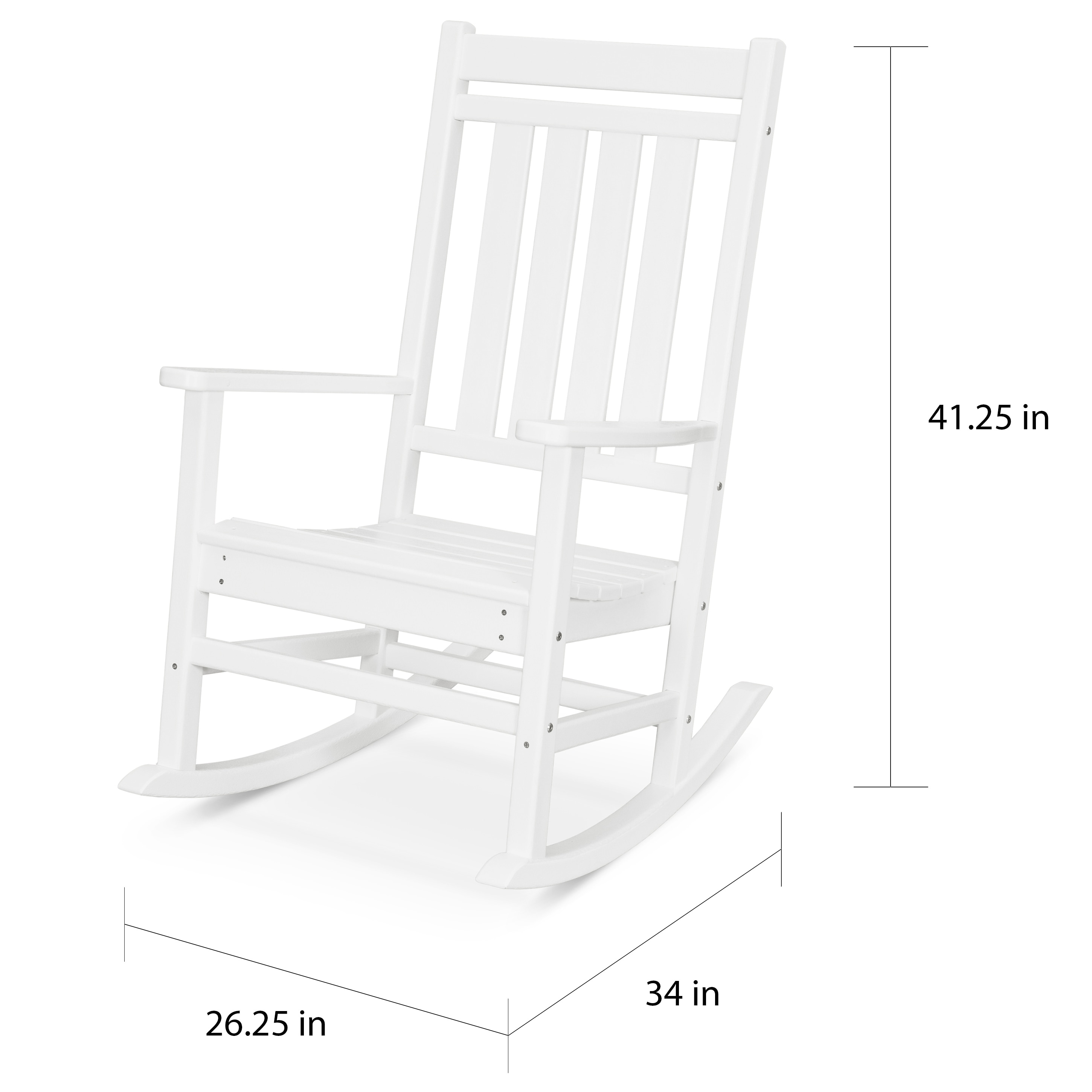 Polywood plantation porch rocking chair store