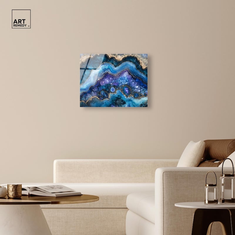 Galactic Geode II Acrylic by Art Remedy, Ready to Hang
