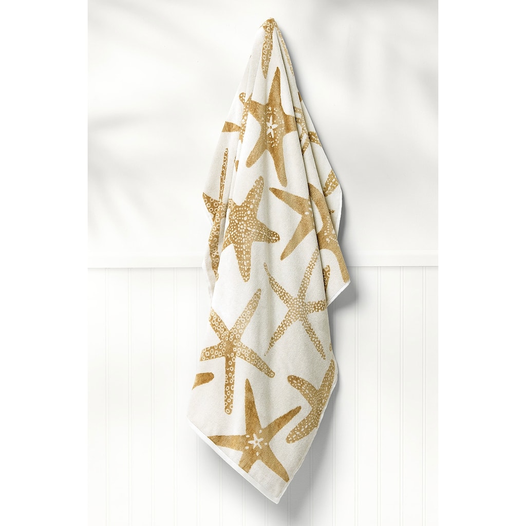 Caro Home Starfish Fancy Beach Towel - 36" x 38"