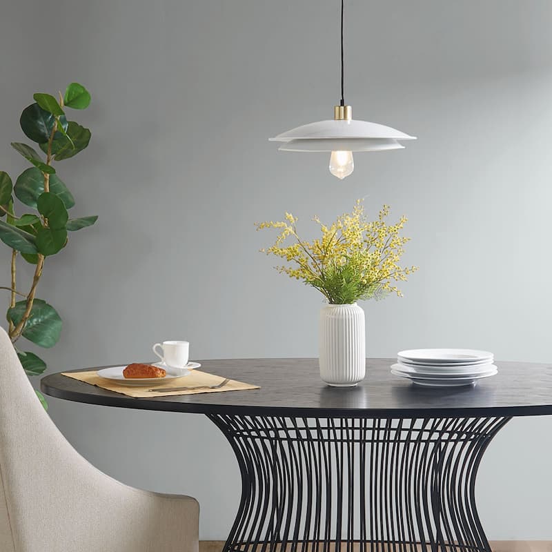 2-Tier Layered Shade Pendant for livingroom,bedroom,and dining room