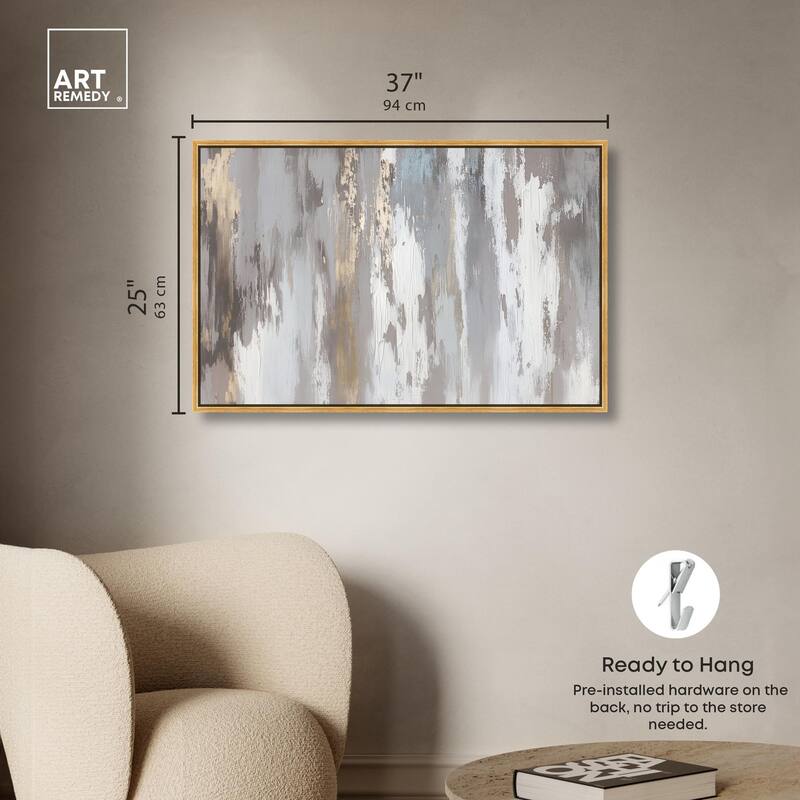 Flooding Gold I Canvas by Art Remedy