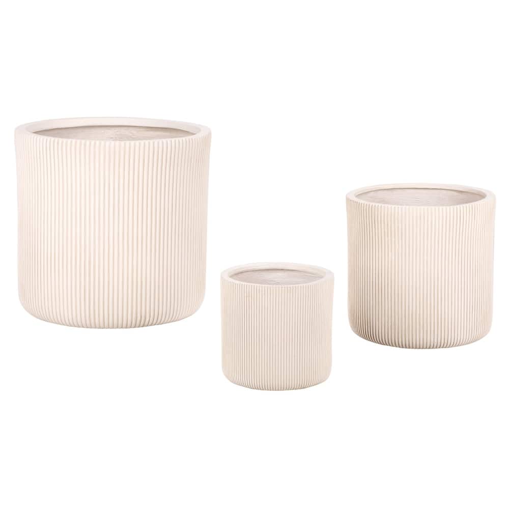 SAFAVIEH Outdoor Living Carolina Planter Pot (Set of 3) - 18"W x 18"D x 18"H