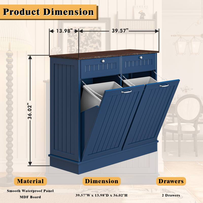 Simple Kitchen Cabinet Dining Cabinet with Drawers, Buffet Cabinet Sideboard Accent Cabinet Base Cabinet