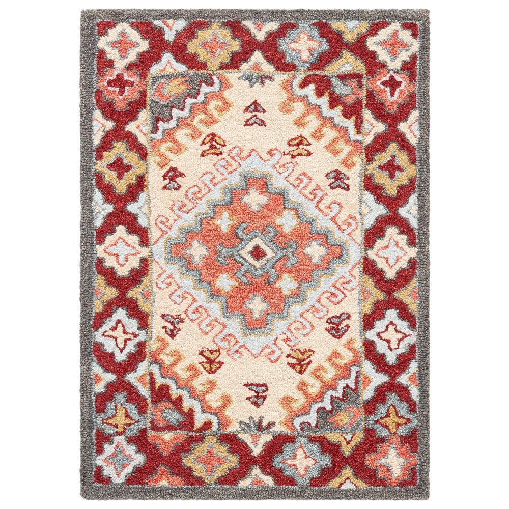 SAFAVIEH Handmade Aspen Evdokiya & Eclectic Tribal Wool Rug