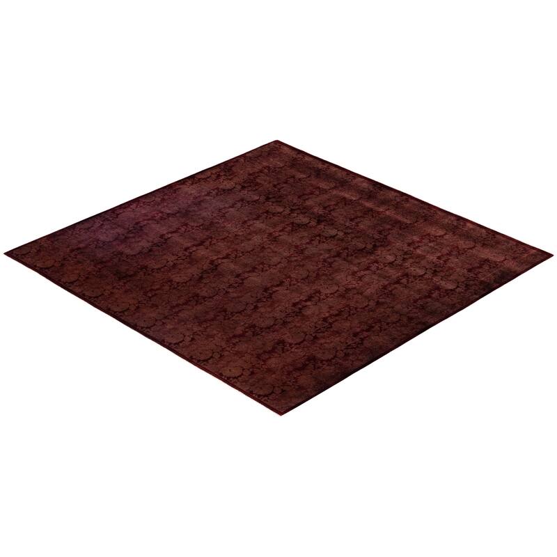 Overdyed One-of-a-Kind Hand-Knotted Area Rug - Brown - 7' 10" x 8' 0"