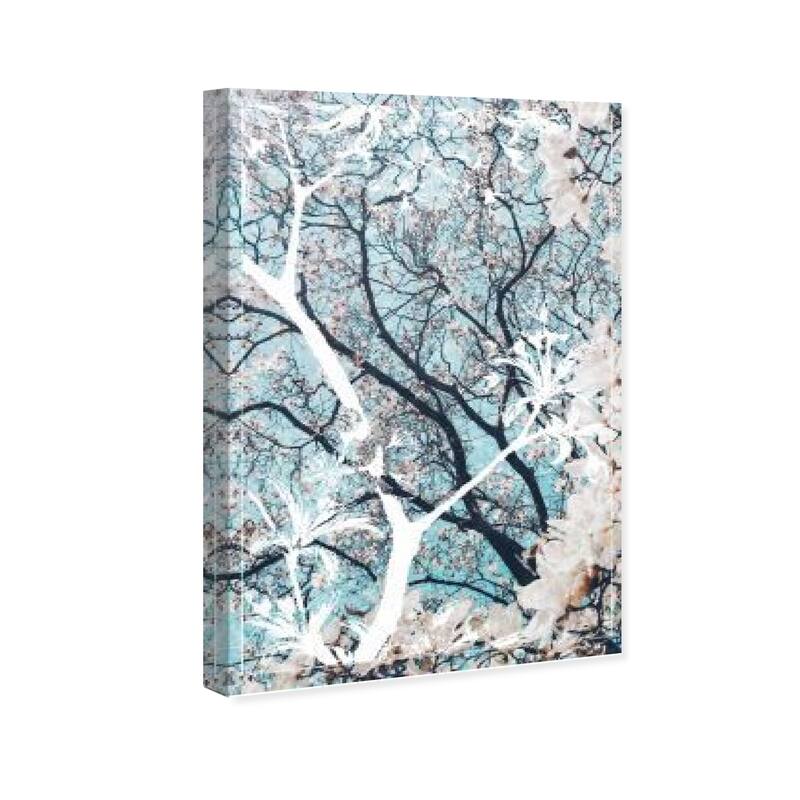 Wynwood Studio Prints Floral and Botanical Still Cherry Blossoms White and Modern & Contemporary Wall Art Canvas Print