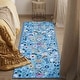 preview thumbnail 52 of 65, Nature Floral Non-Slip Machine Washable Colorful Modern Area Rug