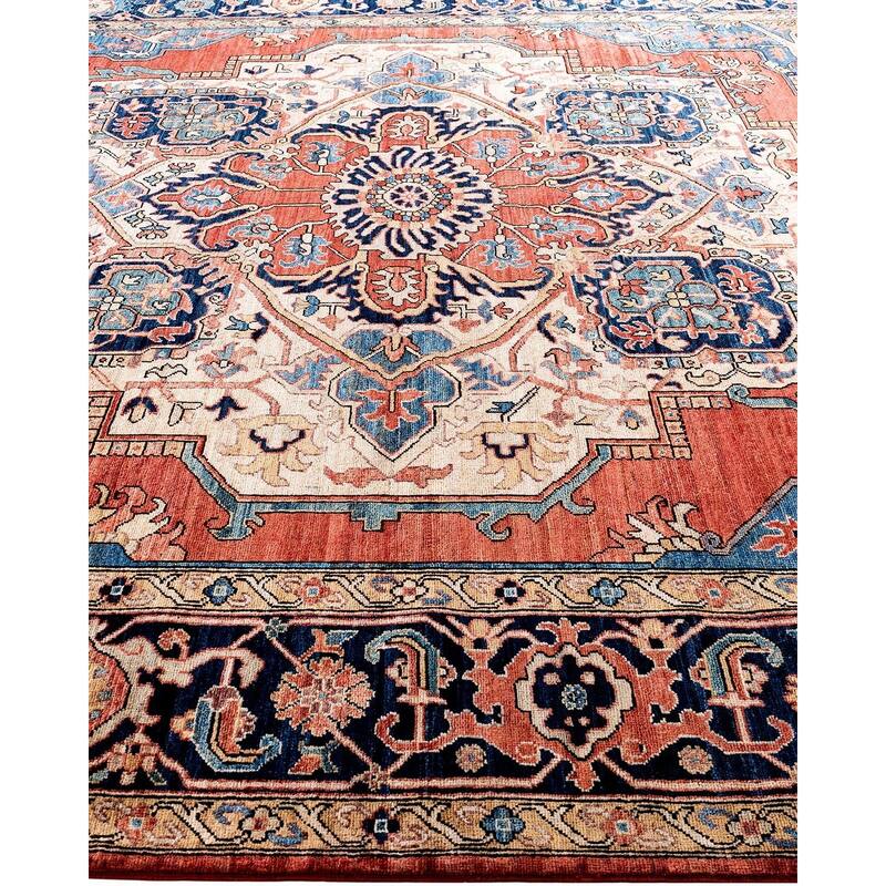 Serapi One-of-a-Kind Hand-Knotted Area Rug - Red, 9' 1" x 11' 8" - 9' 1" x 11' 8"