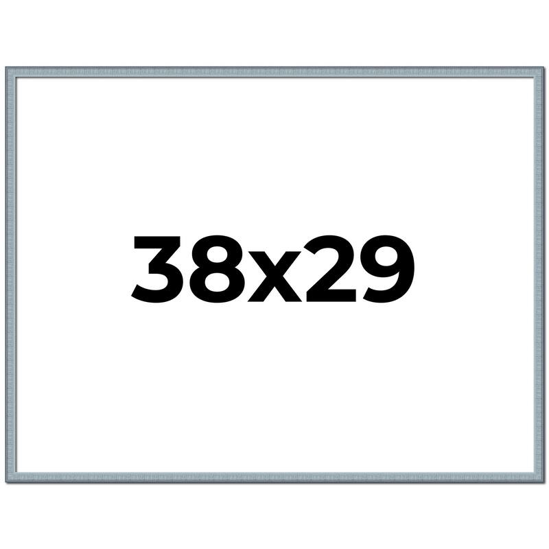 38x29 Frame Rustic Sky Blue Solid Wood Picture Frame | 0.75 Inch