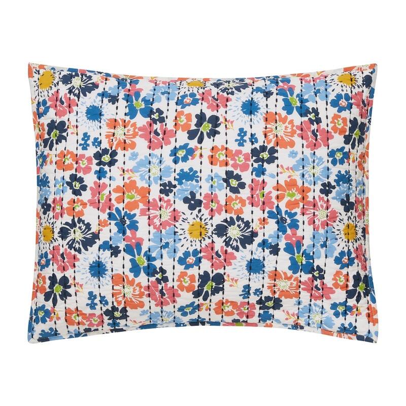 Blossom 100% Cotton Reversible Quilt Set