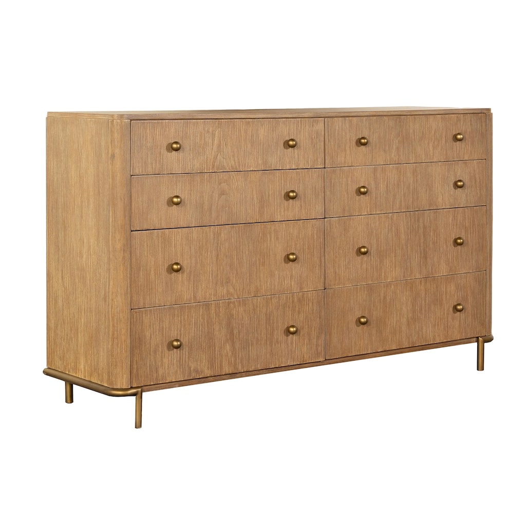 Stevie Sand Wash Rectangular 8-drawer Dresser