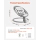 preview thumbnail 9 of 8, Portable Baby Swing for Newborns with Bluetooth Music and 5 Speeds Remote Washable Seat - 27.17" L x 24.02" W x 20.47" H