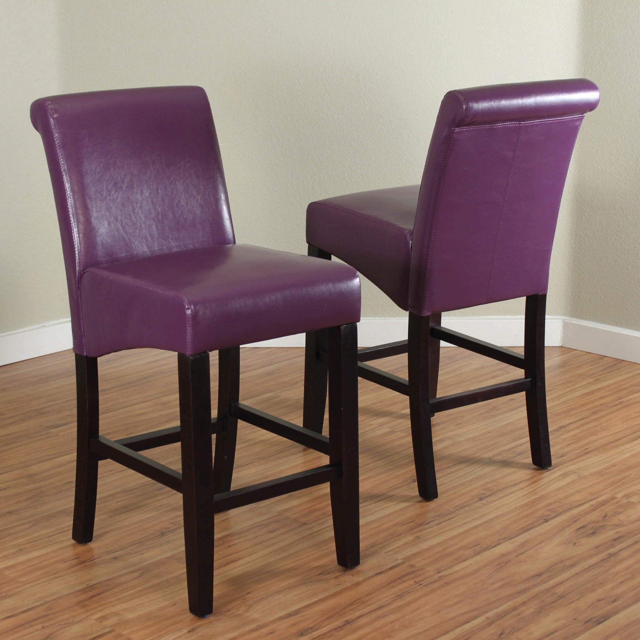Milan Faux Leather Counter Stools (Set of 2) On Sale Bed Bath