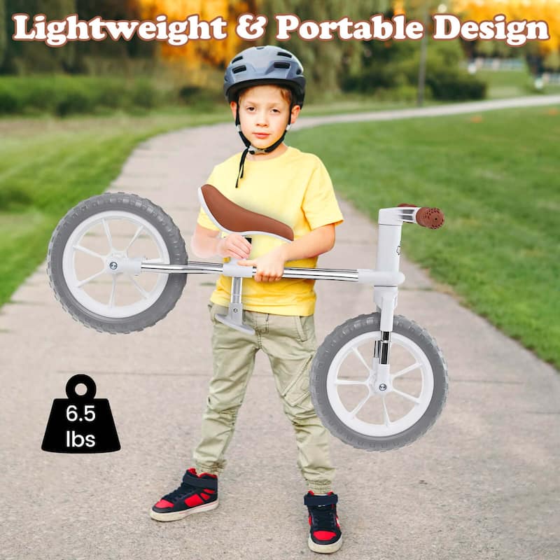Honeyjoy 12" Balance Bike 2 Wheels Children’s Bicycle with Adjustable - See Details