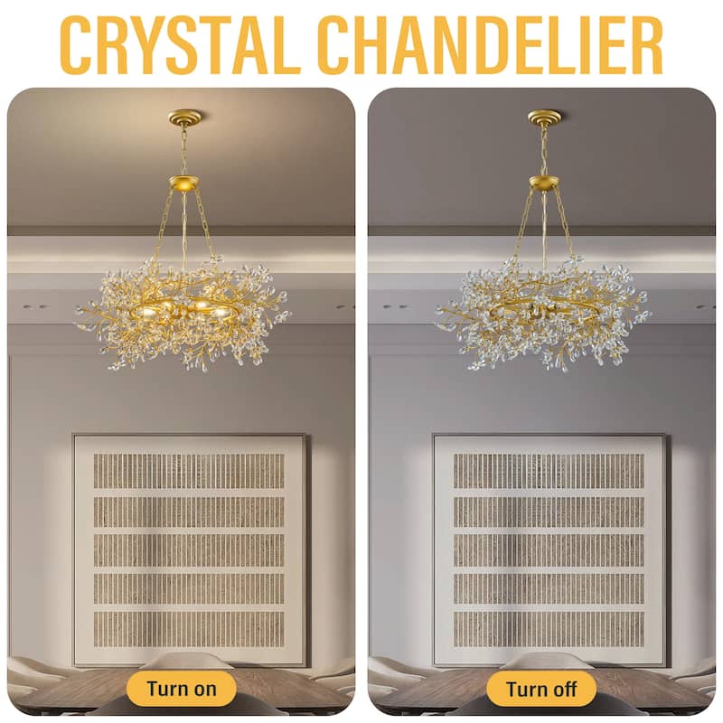 KAYLA D800/D1000/L1300 Tree Branch Chandelier Dining Pendant - Copper Color