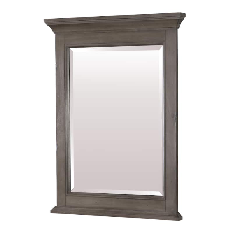 Miseno Tatianna 24" x 32" Framed Bathroom Mirror - Distressed Grey