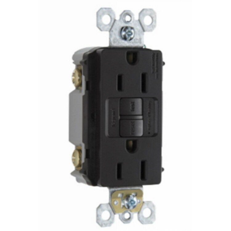 Shop Legrand 1597bkccd12 Self Test Gfci Outlet W 3 Wire Grounding