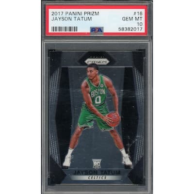 Jayson Tatum 2017 Panini Prizm Basketball Rookie Card #16 Graded PSA 10 - 8'6" x 11'6"