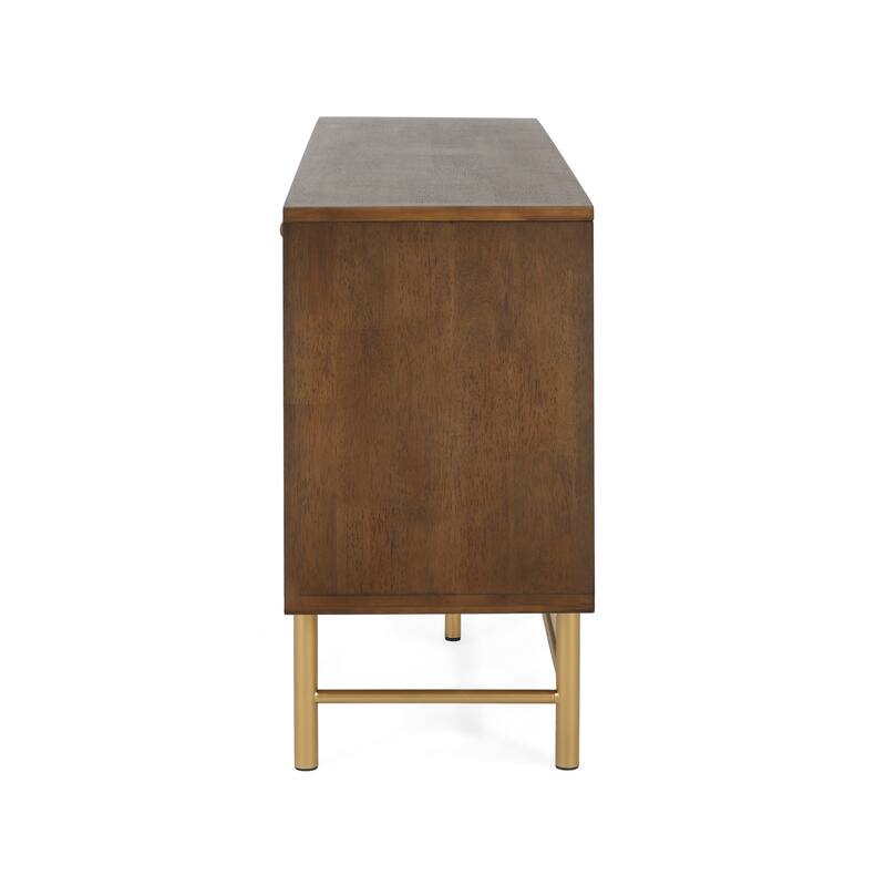 Christopher Knight Home - Adrian Modern Sideboard Buffet Cabinet with Sleek Metal Base