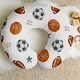 preview thumbnail 4 of 4, Sweet Jojo Designs Sports Theme Boy 100% Cotton Muslin Nursing Pillow Cover Case - Watercolor, Vintage Sport Themed Balls, Stars
