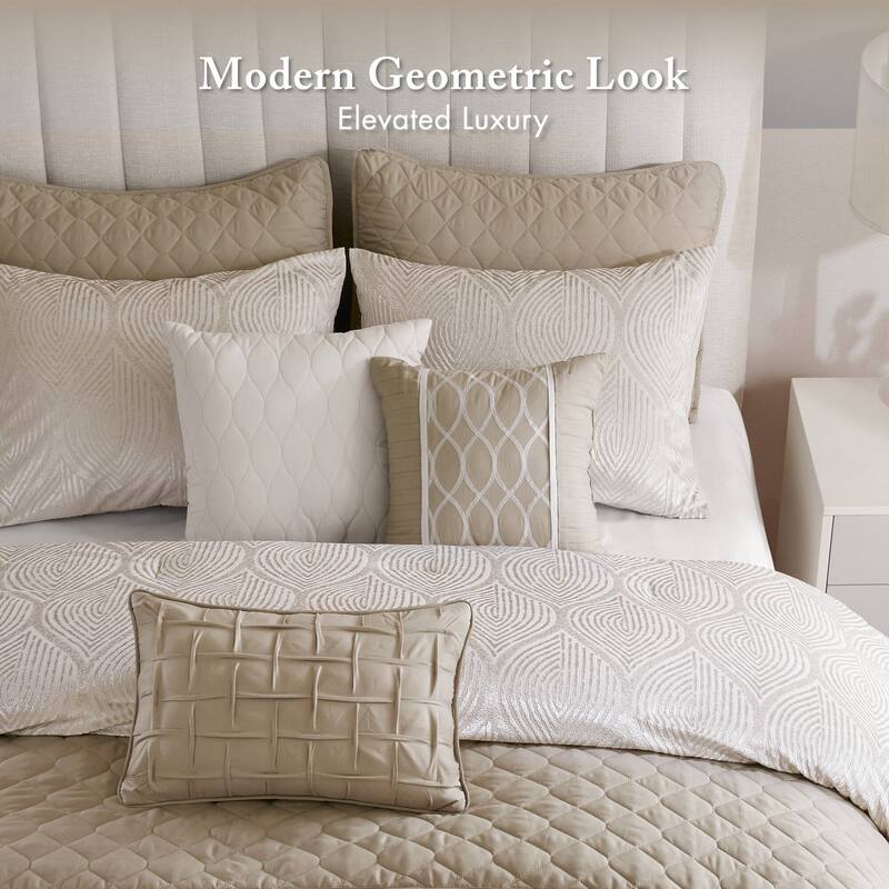 Madison Park Nocturne 10 Piece Jacquard Comforter Set