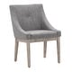 preview thumbnail 23 of 70, Voyager Button Tufted Slope Arm Linen Dining Chair (Set of 2) by iNSPIRE Q Artisan