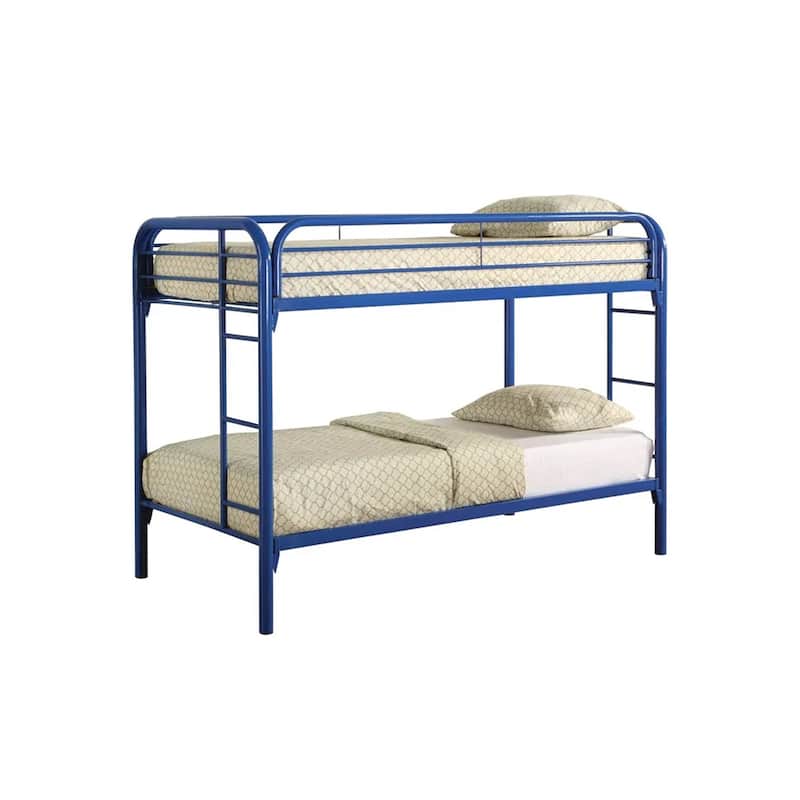 Twin Over Twin Bunk Bed - Blue