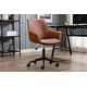 preview thumbnail 2 of 24, Porthos Home Jamar PU Leather Office Chair with Metal Roller Base