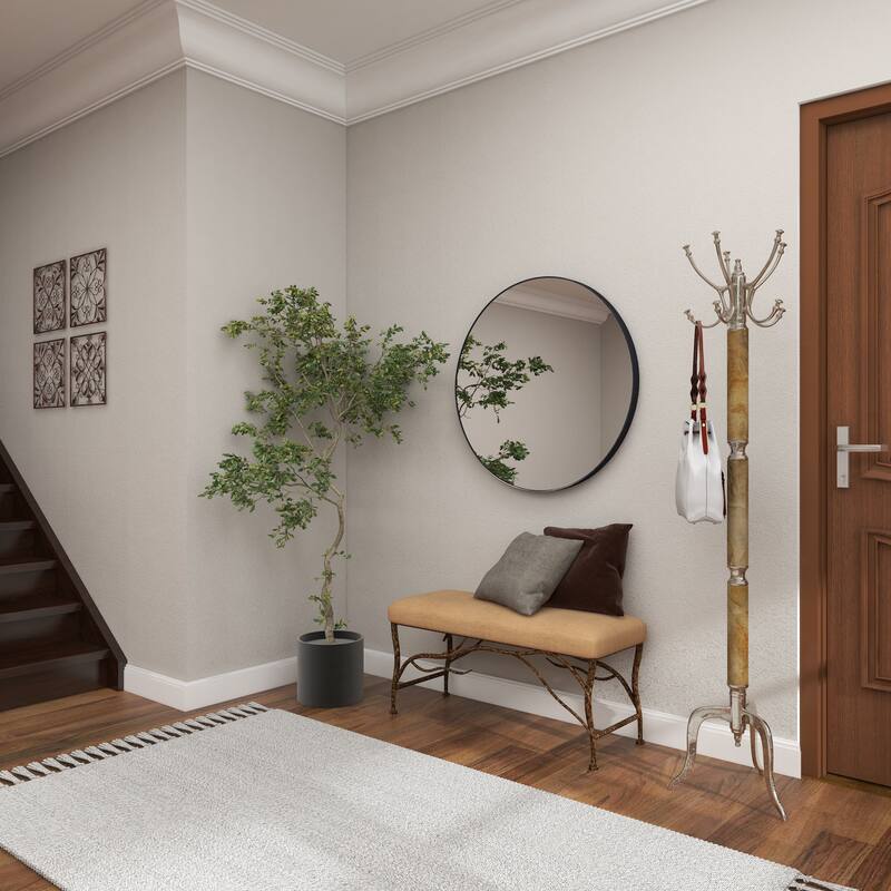 Silver or Gold Aluminum Traditional Coat Rack