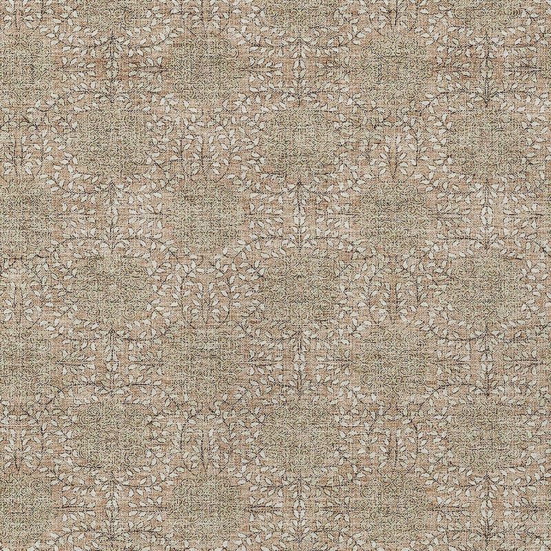 HomeRoots Damask Transitional Rectangle Outdoor Rug