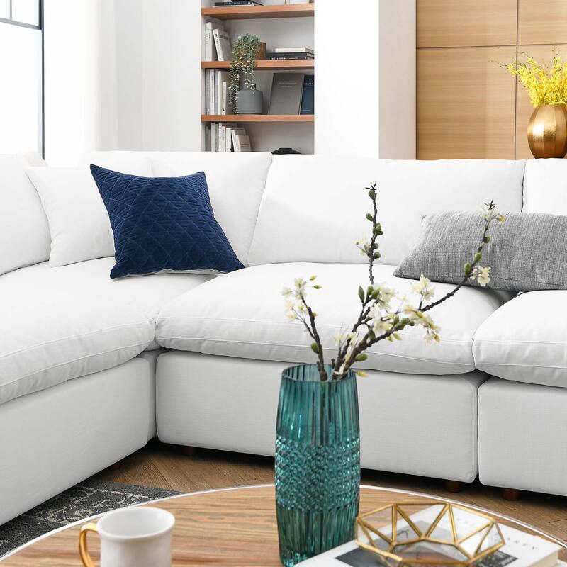 Commix 8-Piece Down Filled Overstuffed Sectional Sofa